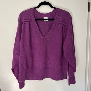 💜 Nearly New Purple V-Neck Cabi Sweater